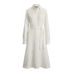 Lauren Ralph Lauren Dolga srajca CLASSIC  bela