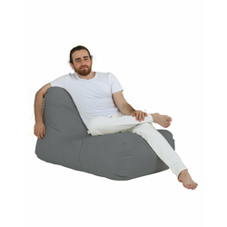 ATELIER DEL SOFA Lazy bag Trendy Comfort Bed Pouf Fume