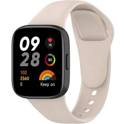 GS Silikonski pašček za Xiaomi Redmi Watch 3, bež