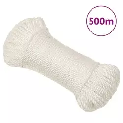 Radno uže bijelo 8 mm 500 m od polipropilena