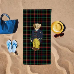 Lessentiel Maison Peškir za plažu Teddy Bear, 150x150 cm, Crni