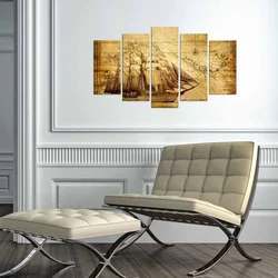 Wallity Set Slika 5MAPMDF-01, 5 Delova