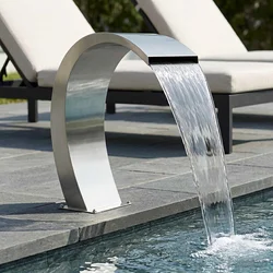 Fontana u Bazenu Srebrna 60 x 30 x 70 cm Nehrđajući čelik