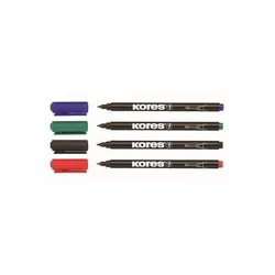 Kores permanentni marker M na CD - 4 barve
