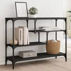 Konzolni stol crni 100 x 30 x 75 cm od konstruiranog drva