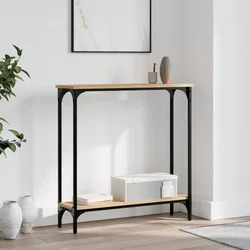Konzolni stolić Sonoma hrast 75x22,5x75 cm Konstruirano drvo