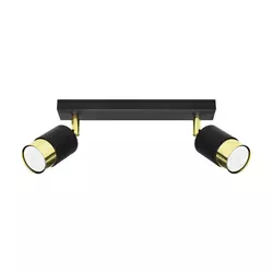 Sollux SL.1070 - Spot svetlo NERO 2xGU10/40W/230V crna/zlatna