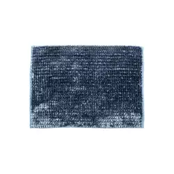 Protivklizna prostirka za kupatilo CHENILLE 50x80 cm tamno siva