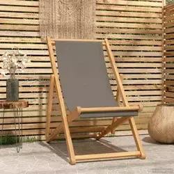 ležaljka Sivosmeđa Čvrsto teak drvo