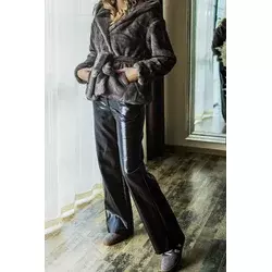 Obuća Trend Ženske pantalone Kira, Zvoncare, Braon