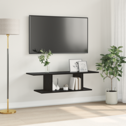 Set TV komoda Zidne Crna 103 x 30 x 26,5 cm Konstruirano drvo