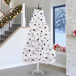 Umjetno božićno drvce s nogom Bijelo 270 cm PVC i čelik