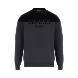 GUESS Pulover KANTU temno siva/črna