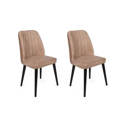 Hanah Home Set trpezarijskih stolica Alfa 433 V2, 2 komada, Bež