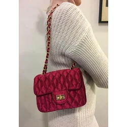 Torbica Velvet bordo