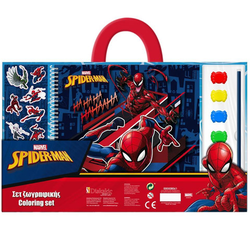 Pobarvanka z vodenimi barvicami in nalepkami Marvel: Spider-Man