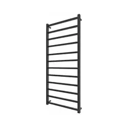 Peškirni radijator za kupatilo INOX TOKIO 233W/230V 117x53 cm nerđajući čelik/crna