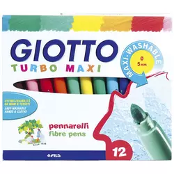 Flomasteri GIOTTO TURBO MAXI - 12 boja (flomasteri)