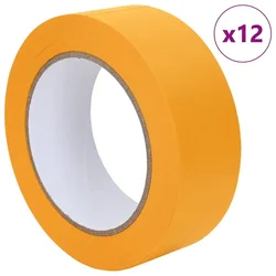 Trake za maskiranje slikara 12 pcs Žuta 38mm x 50m Papir