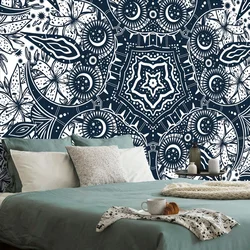 Tapeta ornament divje lilije - 343x231