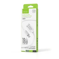 Bavin kabl 18W Type USB A na Type Micro 1m bela - CB367 ( 90145 )