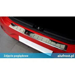 Trunk edge protective strip Kia Ceed 2018- (chrome, hatchback)