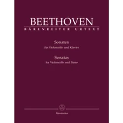 BEETHOVEN: note SONATAS FOR VIOLONCELLO & piano