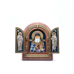 Triptih Sveti Justin Ćelijski, 220x255x32mm
