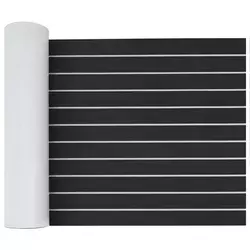 Prostirka za čamce Prugasti Tamno siva i bijela 240 x 60 cm EVA