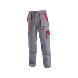 Canis Radne pantalone do struka luxy josef sivo-crvene vel.62 ( 55218 )
