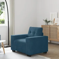 Sofa fotelja plava 100x78x80 cm baršun