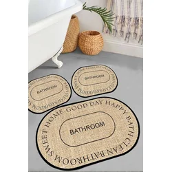 Lessentiel Maison Set prostirki za kupatilo Baindos, 3 Komada, Bež