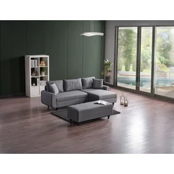 ATELIER DEL SOFA Ugaona sofa-krevet Flavia Grey