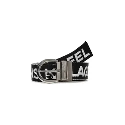 KARL LAGERFELD JEANS Pas  črna / bela
