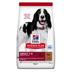 HILLS SCIENCE PLAN Hrana za odrasle pse srednjih rasa, Sa jagnjetinom i pirinčem, 14 kg