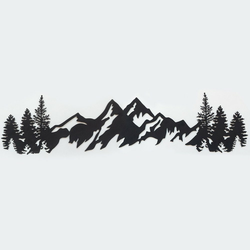 WALLXPERT Zidna dekoracija Mountains Metal Wall Art APT630