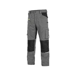 CANIS Radne pantalone do struka Stretch/ siva/crna