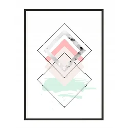 shumee PLAKAT V OKVIRJU 53x73 cm Geometrija P1092