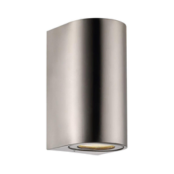 Nordlux - Spoljna zidna lampa CANTO 2xGU10/28W/230V IP44 nerđajući čelik