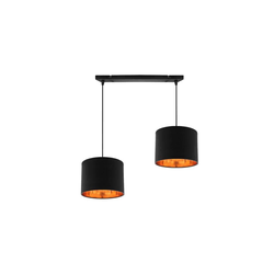 Candida Viseća Lampa Black 2X40W E27 Black Lampshade