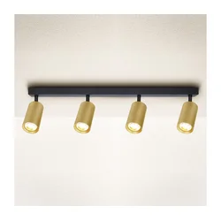 Brilagi - LED RGBW prigušiva spot svetiljka SELE GOLDEN 4xGU10/6W/230V crna/zlatna