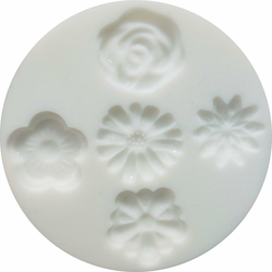 Cernit Silicone Mould 7 cm Flowers