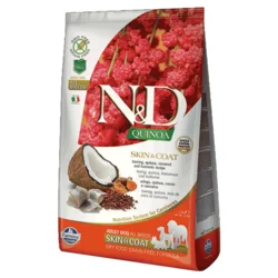 N&D Quinoa Skin & Coat, Haringa & Kokos & Kurkuma - 2.5 kg