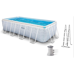 INTEX Bazen metalni okvir 4x2x1m, Chevron Prism, Pravougaoni