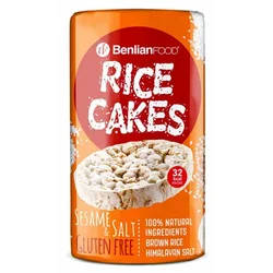 RICE CAKE SESAME&SALT 100GR BENLIAN FOOD (12) KOZMPLUS