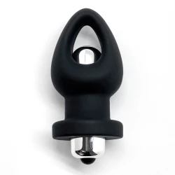 Woomy Orny Vibrating Silicone Plug Black