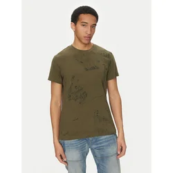 G-Star Raw Majica Wash D25973-C338 H343 Zelena Regular Fit