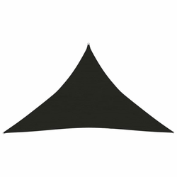 Jedro za zaštitu od sunca 160 g/m2 crno 3 x 3 x 4,2 m HDPE