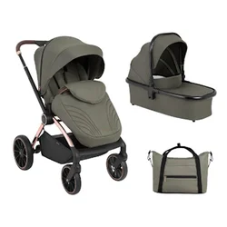 KikkaBoo Kolica Lanah 2in1 set sa tvrdom korpom Army Green (KKB21148)
