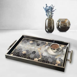 Aberto Design Poslužavnik TPG9865 50 x 29 x 3.5 cm, Šareni
